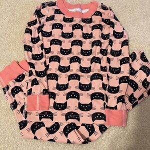 Adorable Black Cat Kids Pajama Set